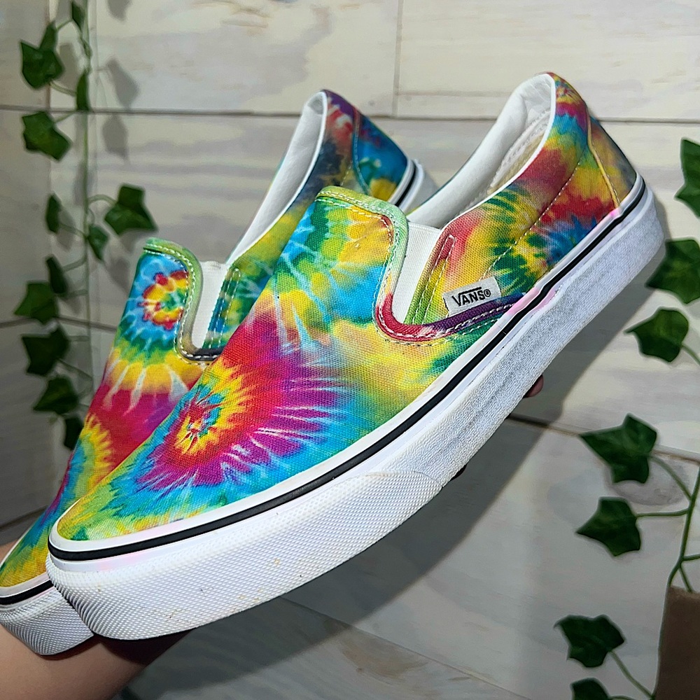 Tye Dye Slip on Vans